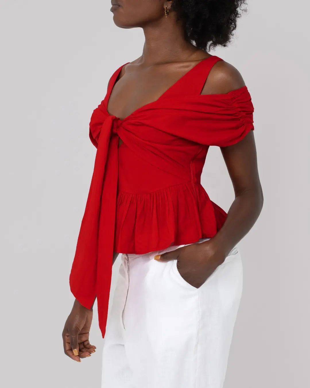 Usha Poplin Peplum Top