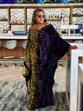 Joro Sequin Dress Boubou (purple)