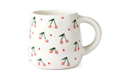 Cherry Blossom Ceramic Mug - 3.5 x 3 Inches - Set of 4