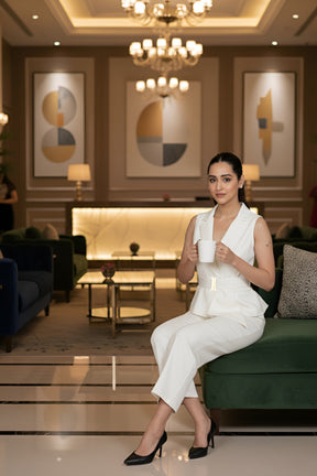 Ivory Waist Coat & Trouser
