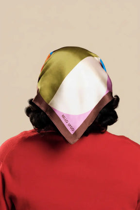 100% Silk Head Scarf
