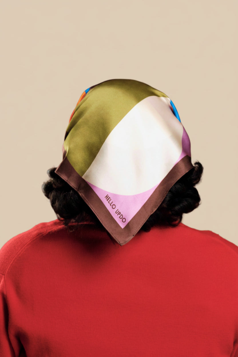 100% Silk Head Scarf