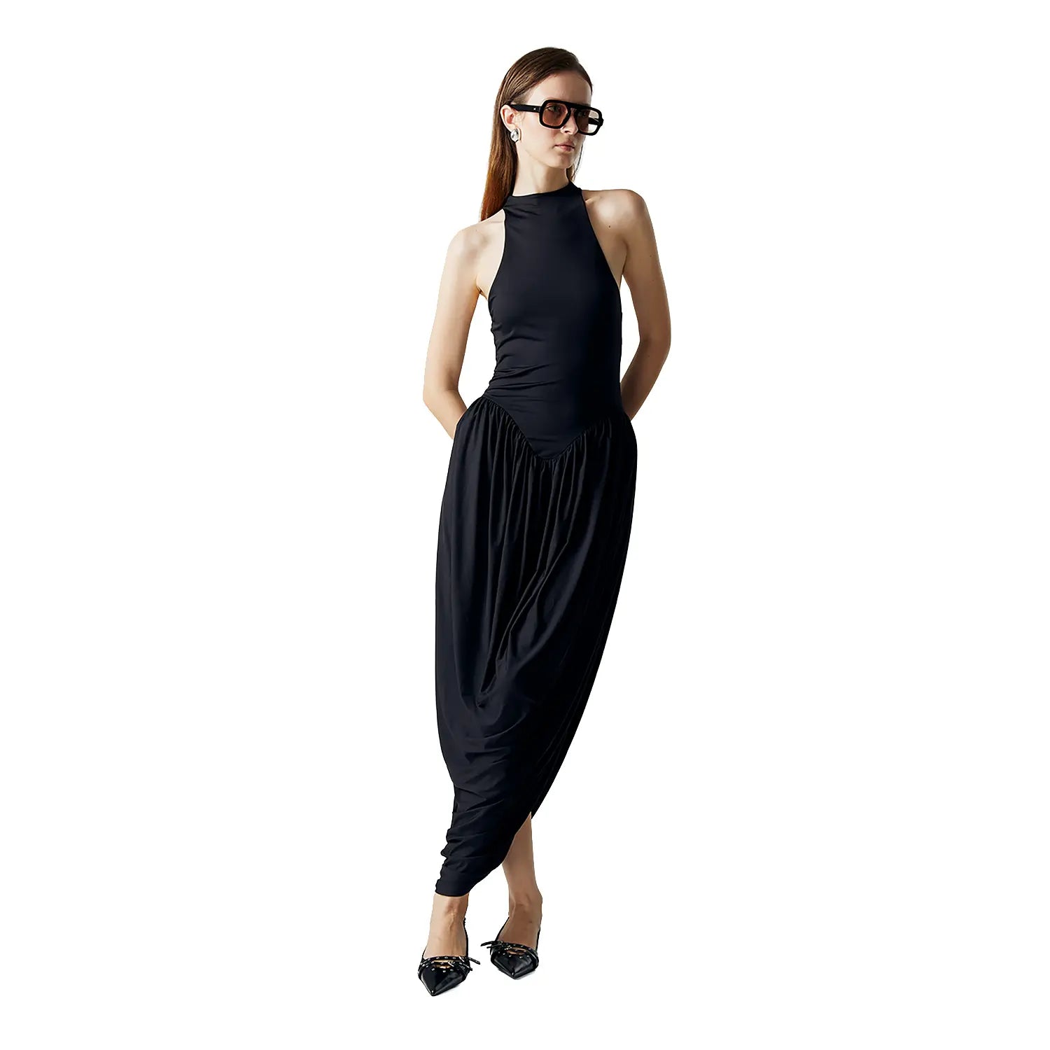 Celine Draped Maxi Dress