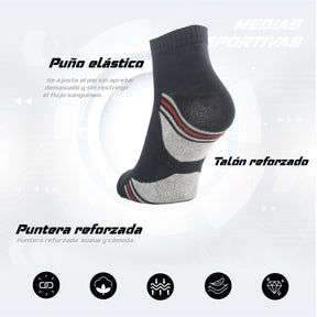 PACK DE 3 MEDIA TOBILLERA