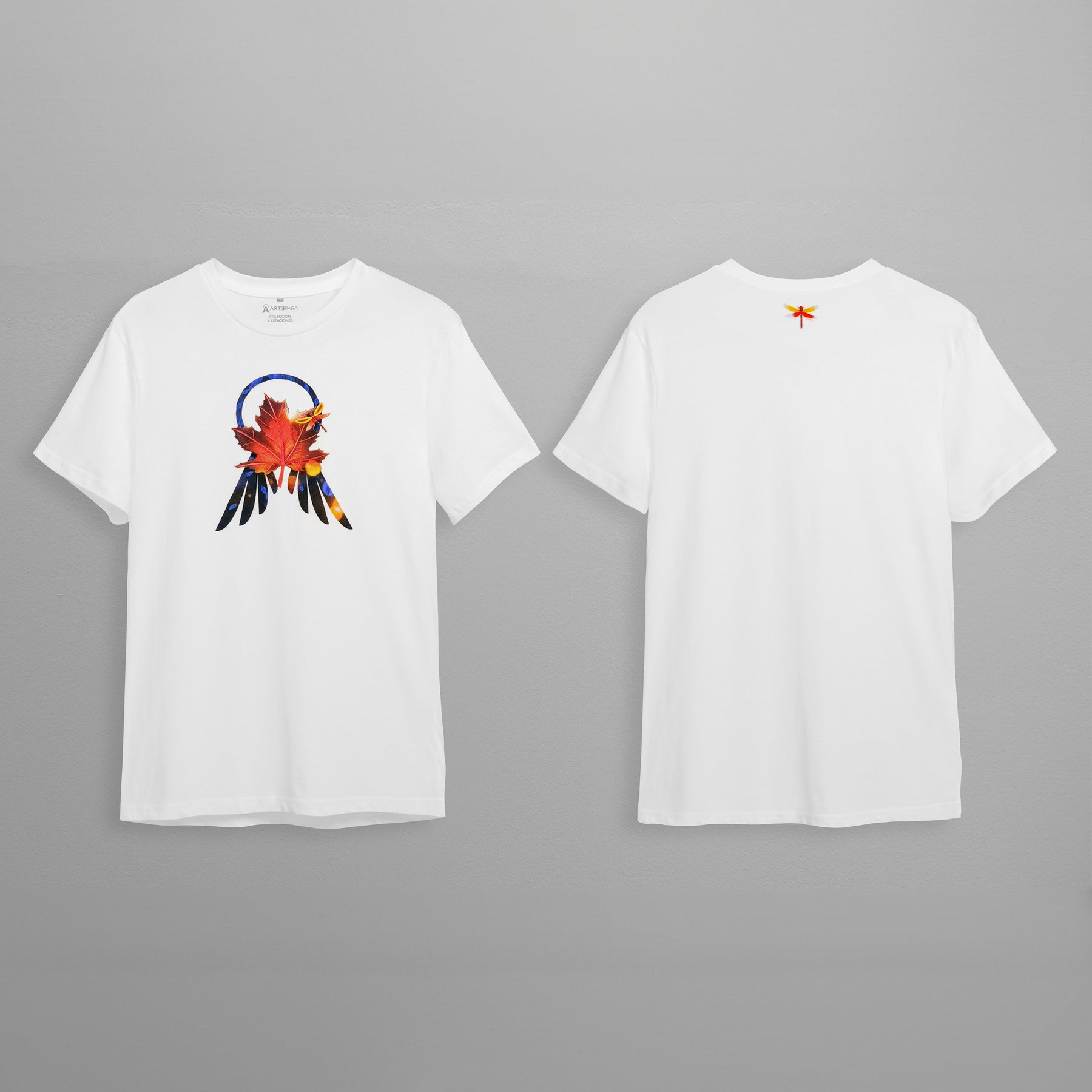 Autumn Hand-Embroidered Organic Cotton T-Shirt