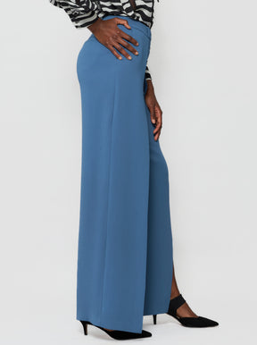 Dina Wide-Leg Crepe Pant