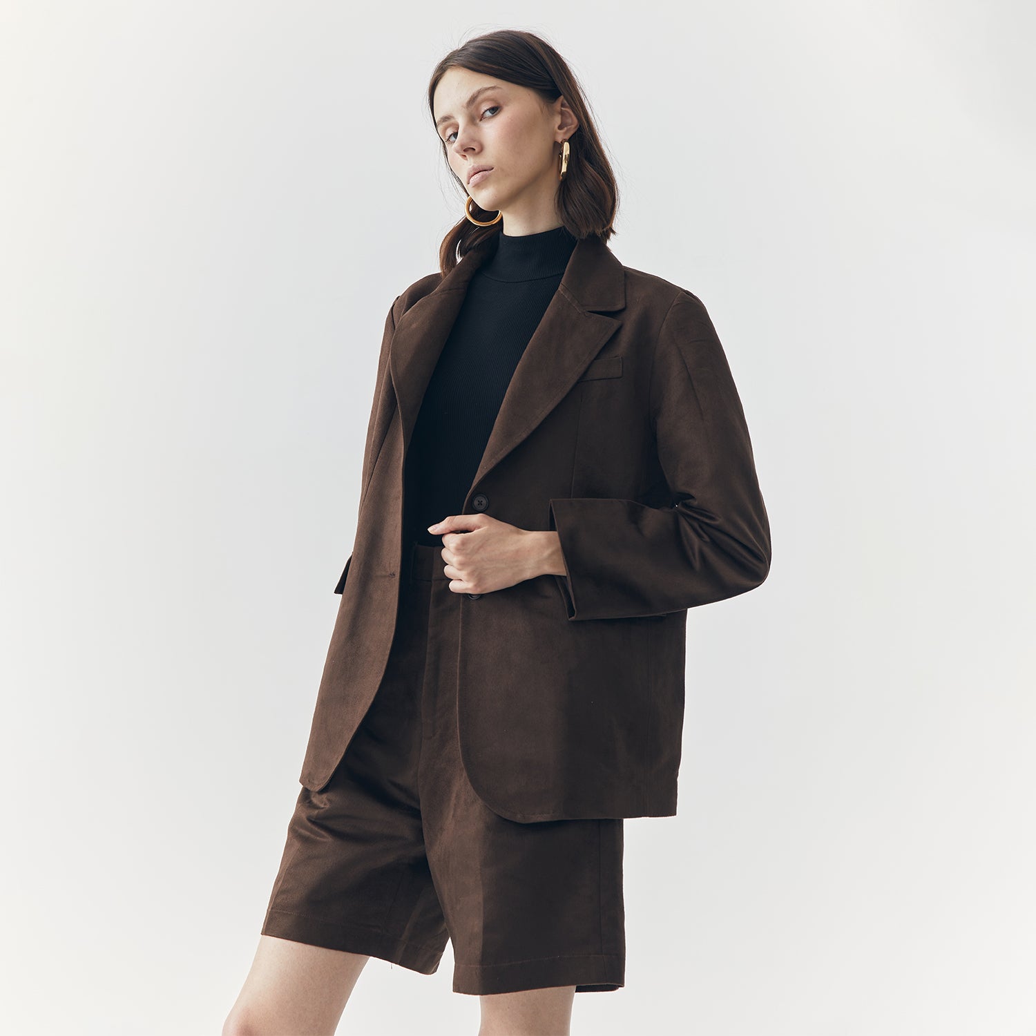 JETT SUEDE BROWN BLAZER