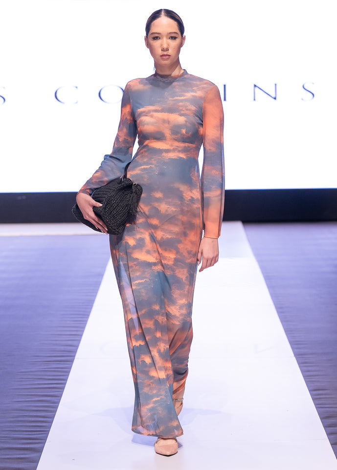 Sunset Mesh Gown - Chuks Collins Sizzle Resort Drop 1