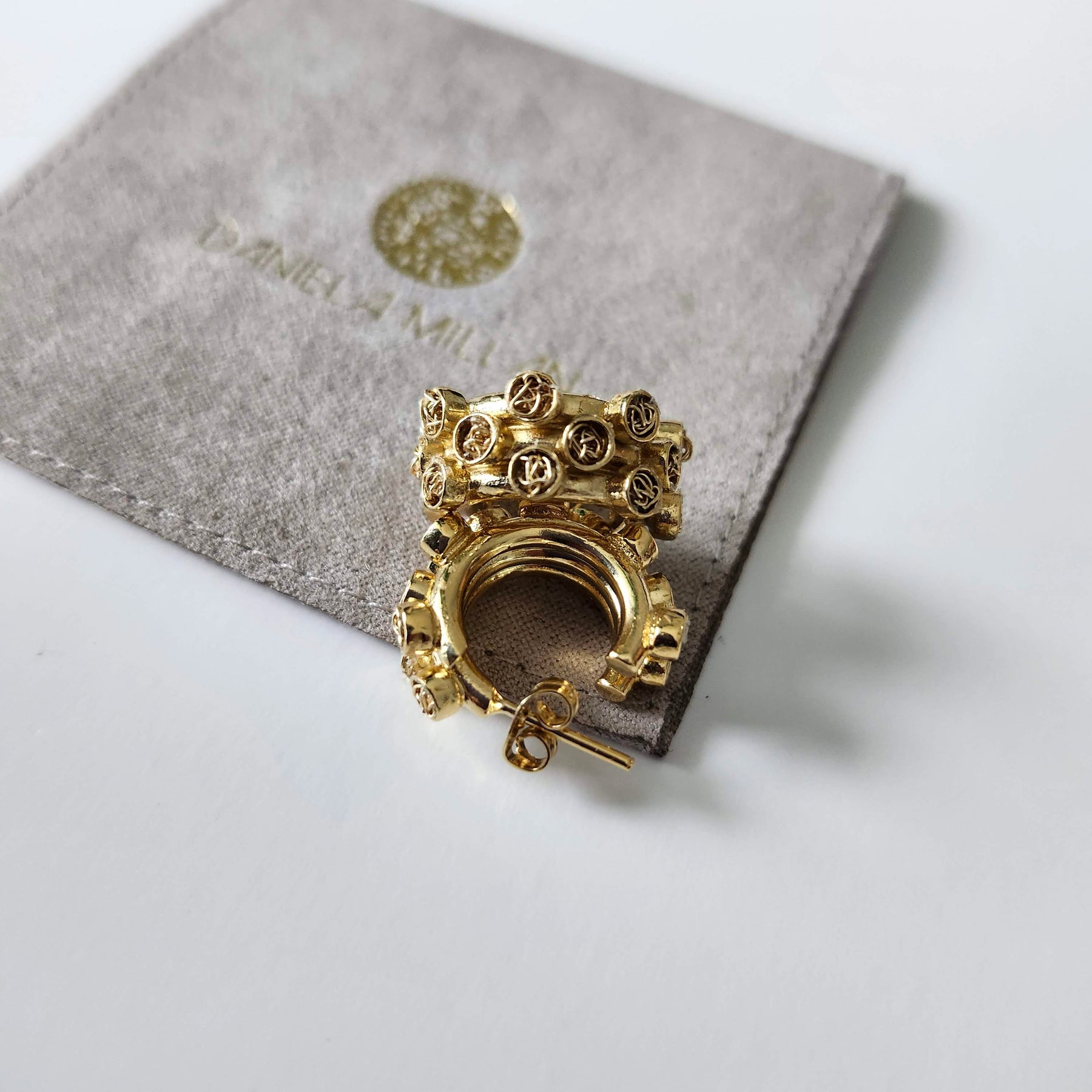 Trilogy Luxe Gold Hoops