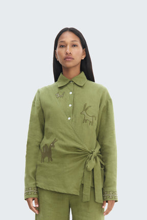 Pilche Wrapped Blouse