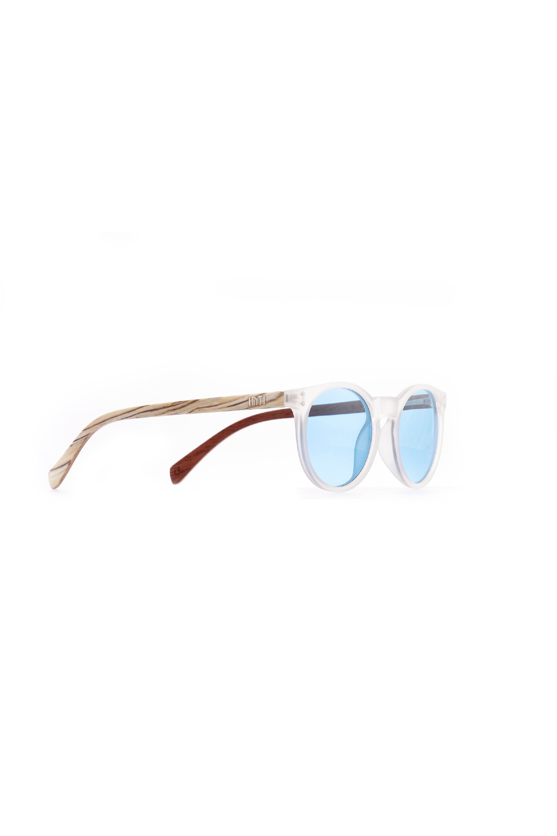 Aqua Wooden Sunglasses - INTI
