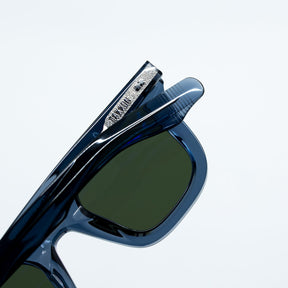 Zid Sunglasses with Onyx Frame & Green Lens