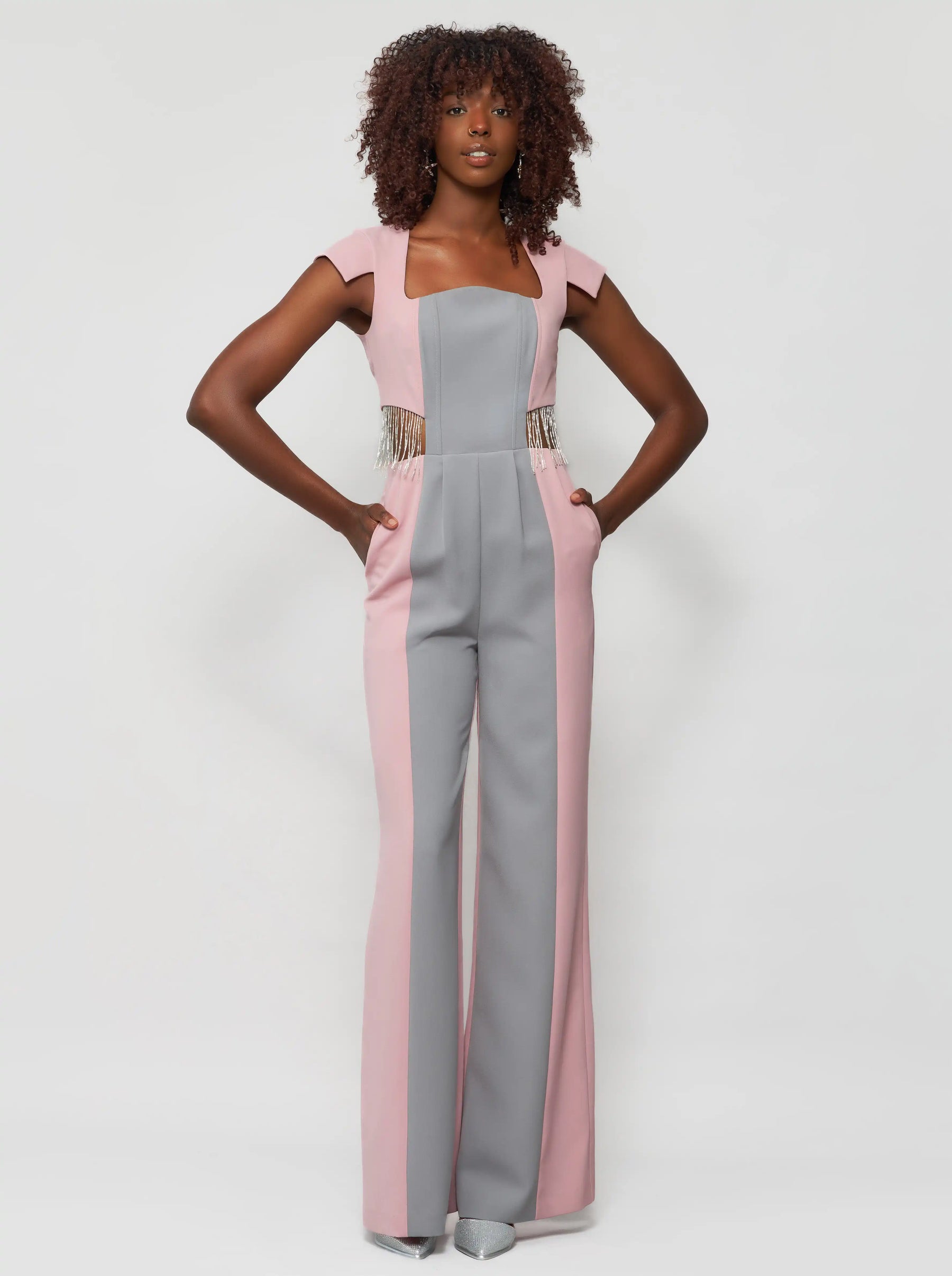 Eva Corset Crepe Jumpsuit