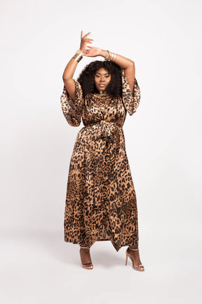 LEOPARD PRINT KIMONO