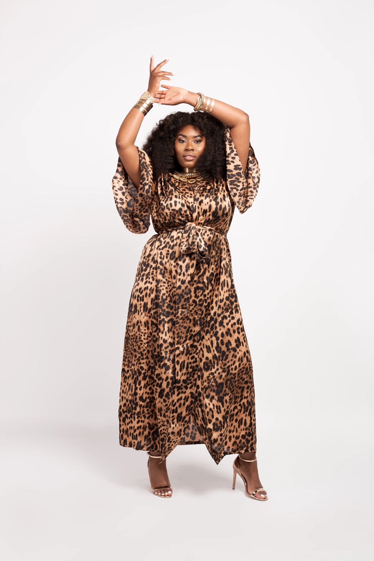 LEOPARD PRINT KIMONO