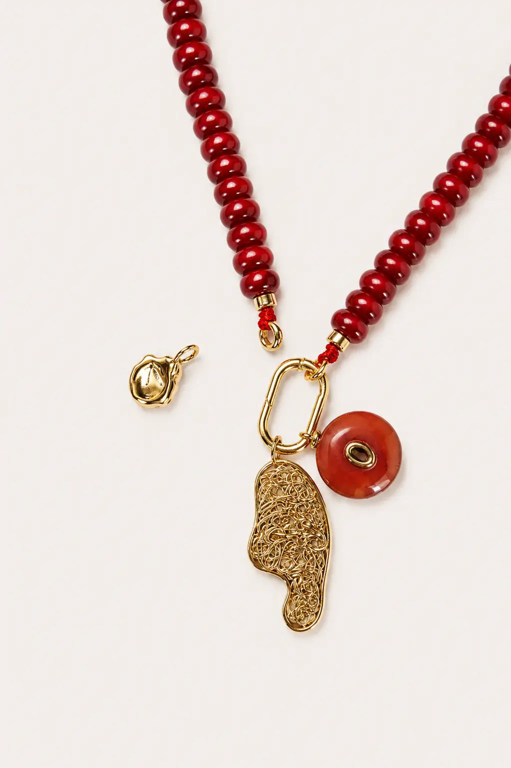 Simone Sculptural Charm Necklace