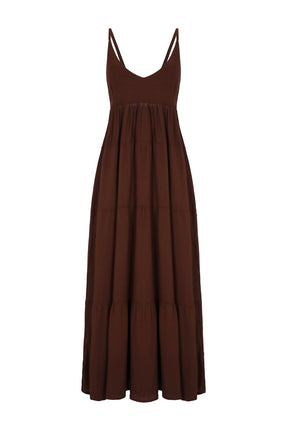 TIEMPOS Dress Marron