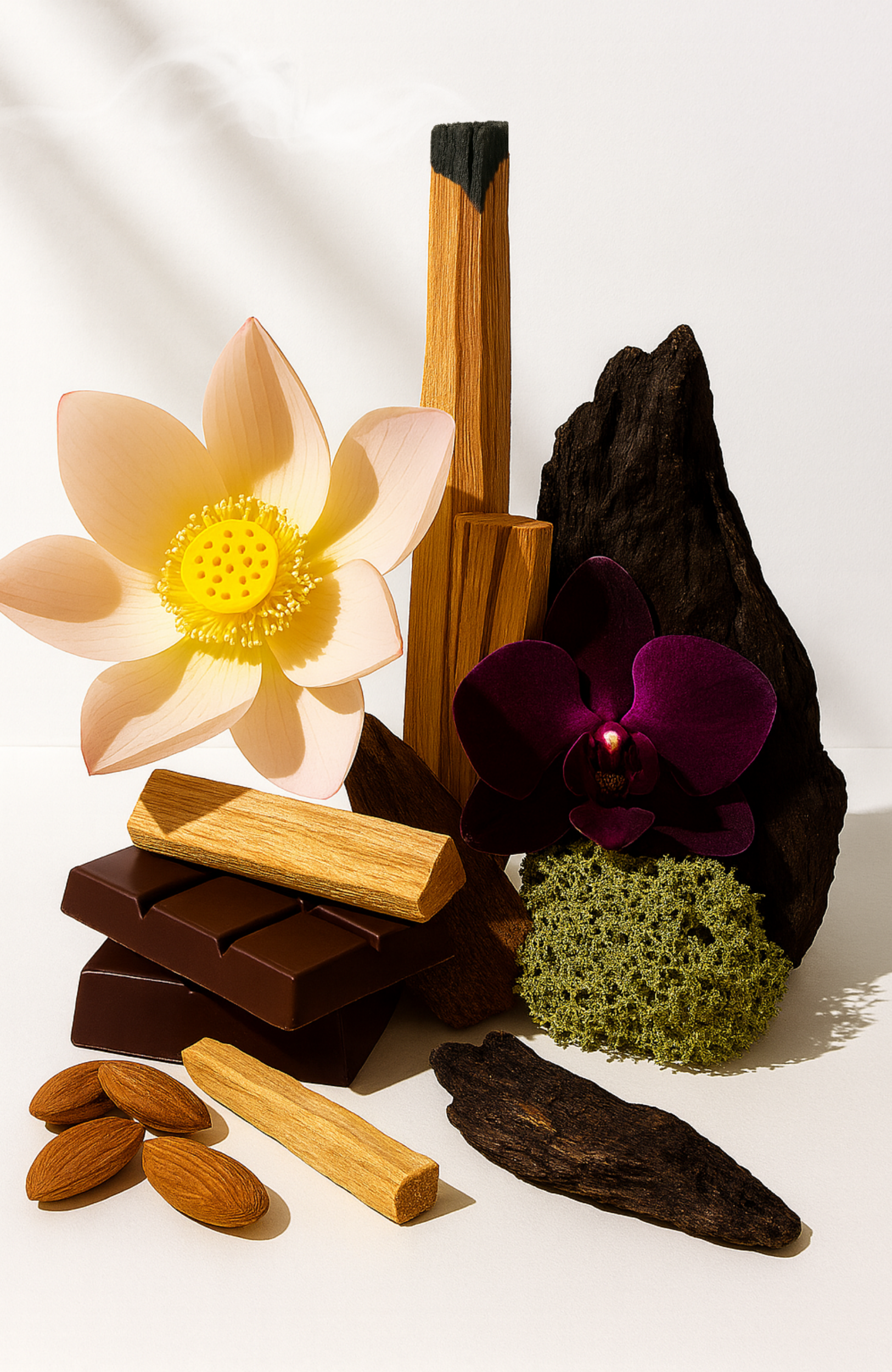 Mini Scented Travel Candle with Cotton Wick in Ganja Suede