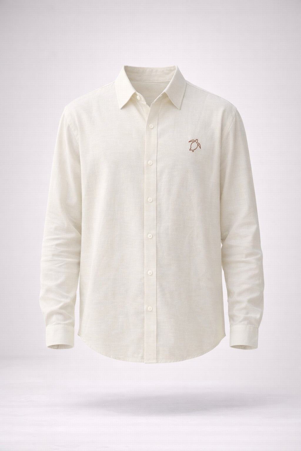 Careya Linen-blend Embroidered Button-down Shirt
