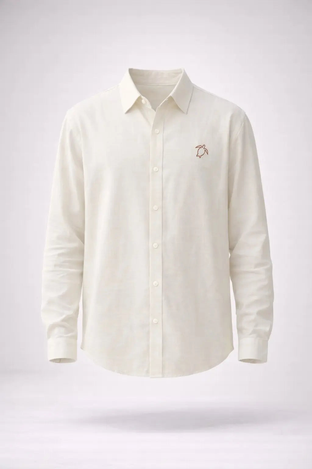 Careya Linen-blend Embroidered Button-down Shirt