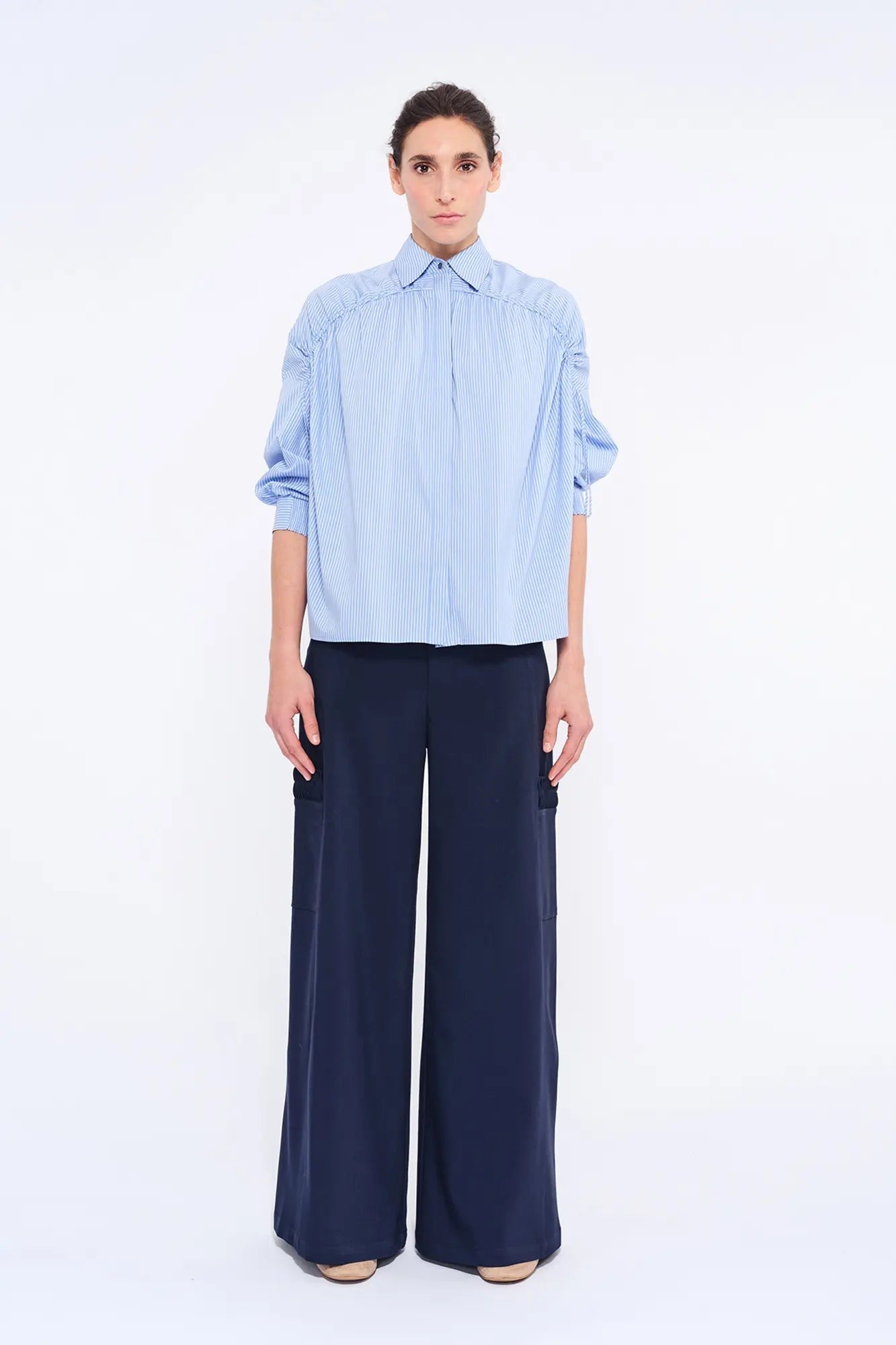 Star Ruched Shoulder Shirt