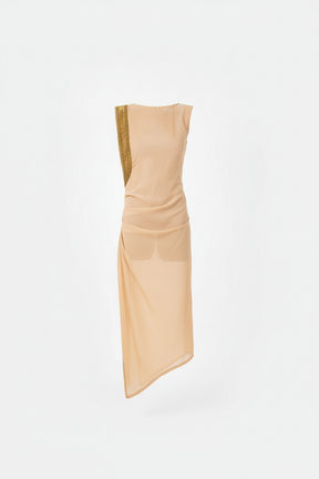 The Aurelia Beaded Silk Chiffon Gown