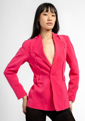 Cut-Out Back Statement Jacket