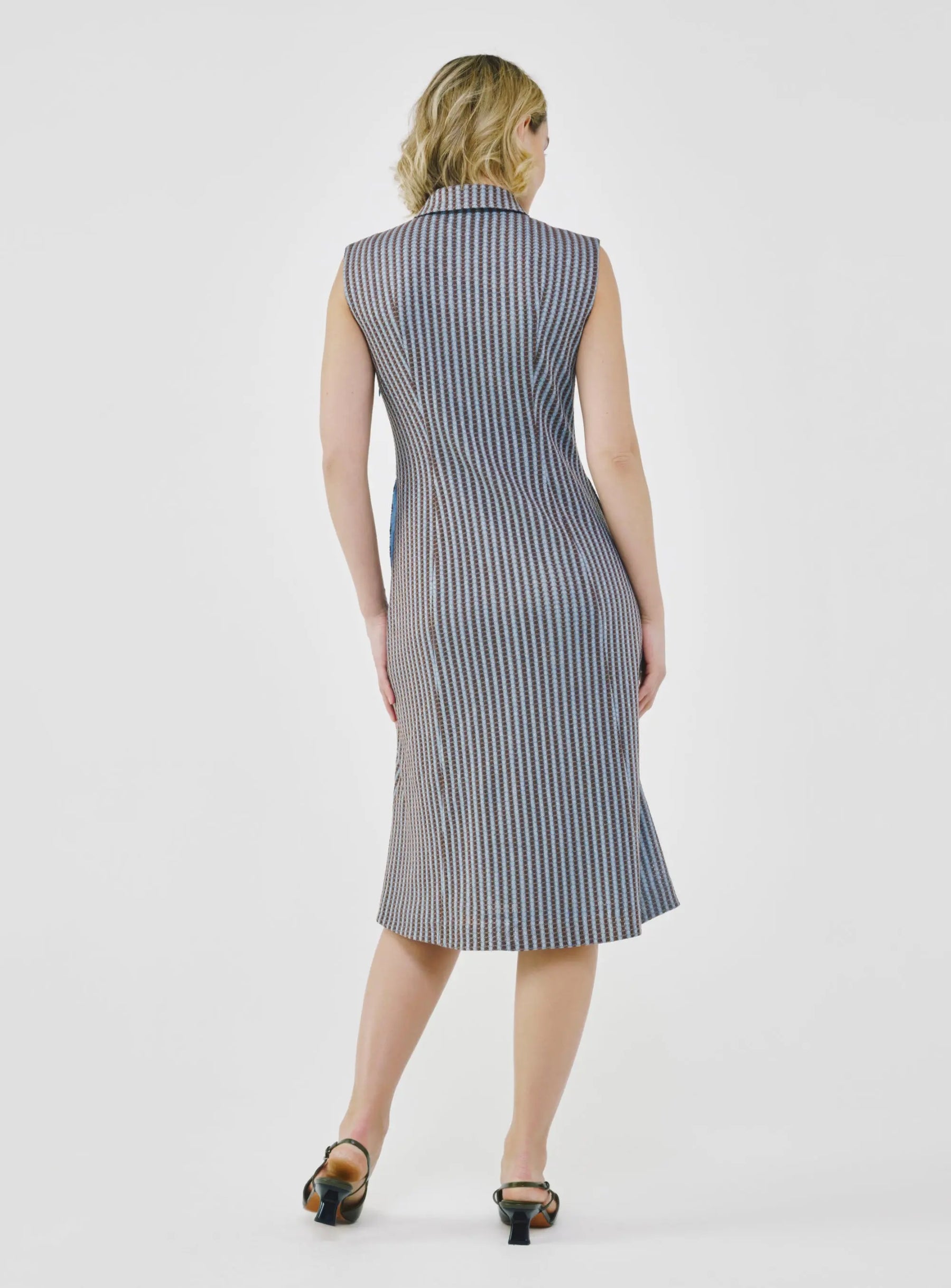 Sleeveless Tailored Midi Dress