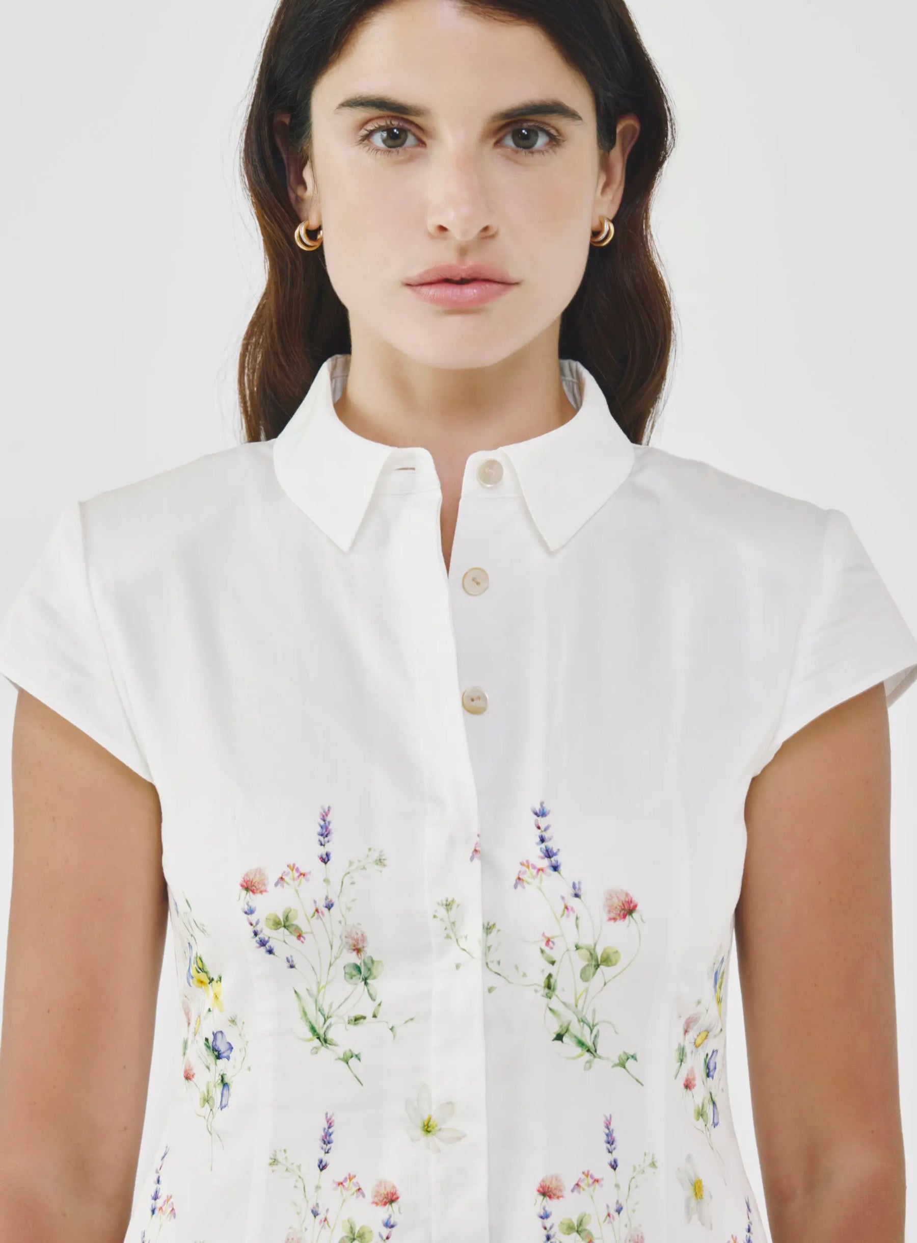 Floral Cotton-Poplin Dress