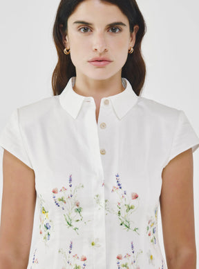 Floral Cotton-Poplin Dress