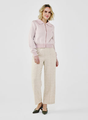 Sequin-Kissed Cotton Cardigan