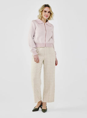 Sequin-Kissed Cotton Cardigan