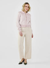 Sequin-Kissed Cotton Cardigan