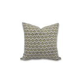 Floral Block Print Thick Linen Room Cushion Cover - Madhuvan