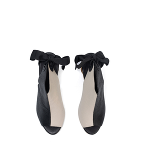 Mattise7 Sculptural Two-Tone Leather Ankle Boot