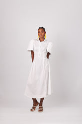 Zimuzo white shirt dress