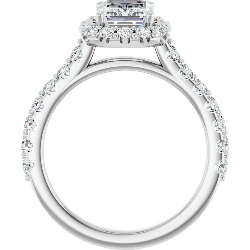 2 1/2 CT Lab-Grown Diamond Engagement Ring in 14K Gold