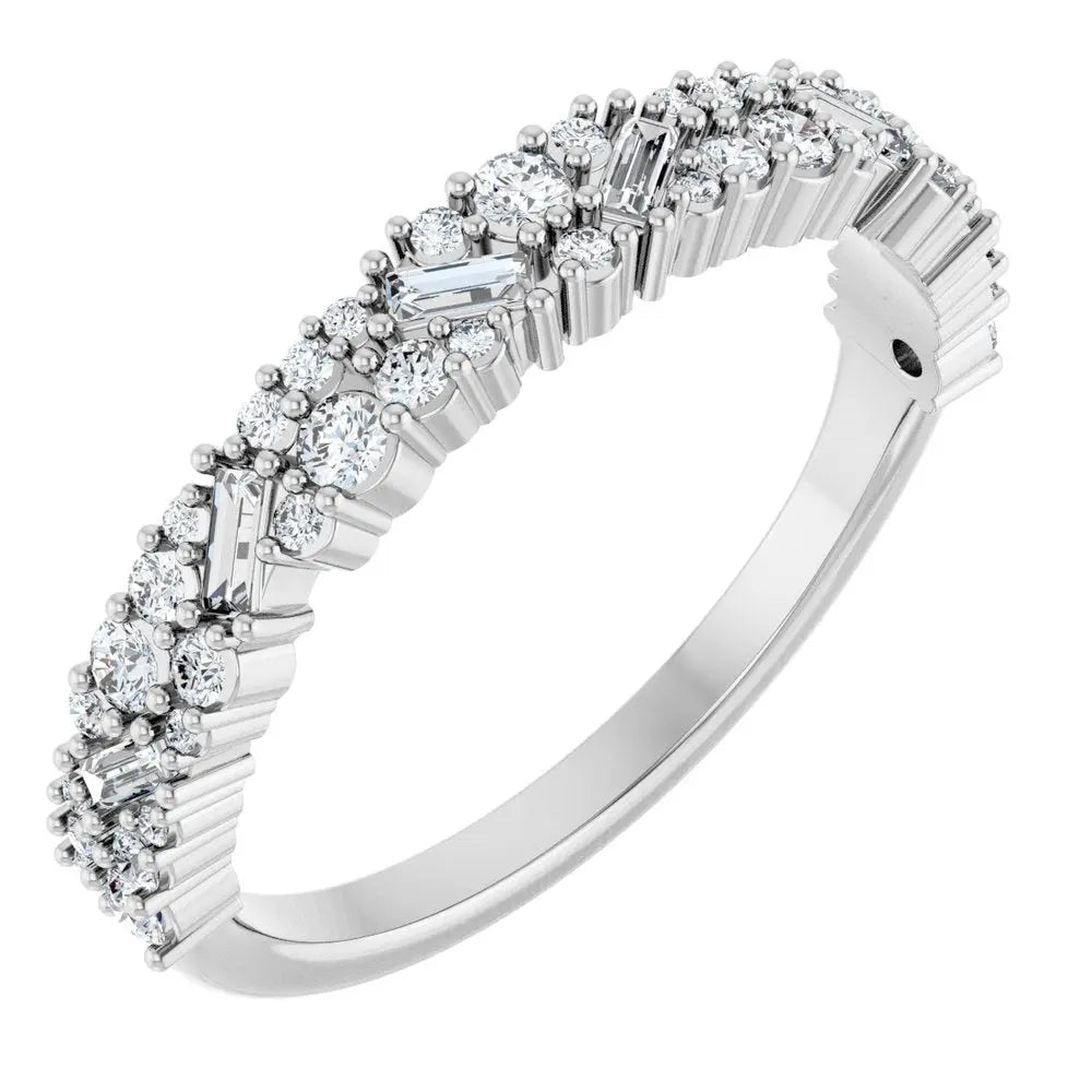 3/8 CT Natural Diamond Band in 14K Gold
