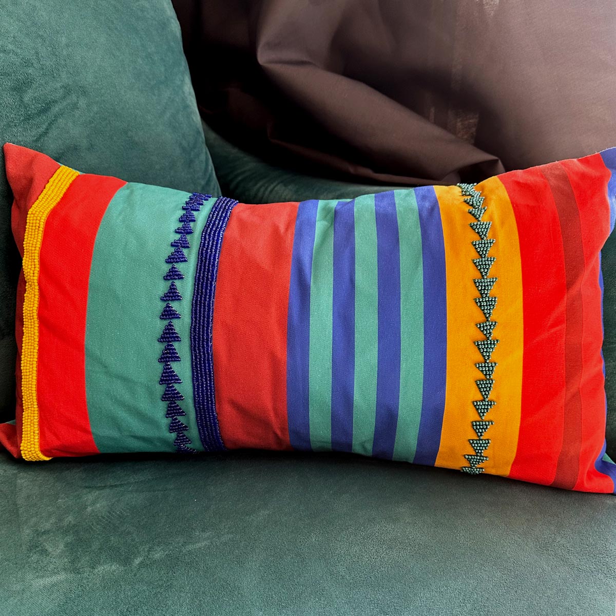 Marula Beaded | Decorative Throw Pillow