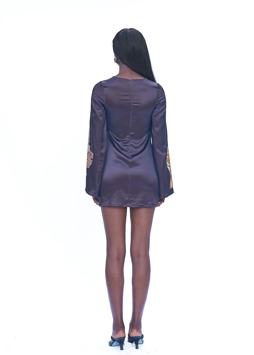 SISI DRESS- BROWN MAGNOLIA