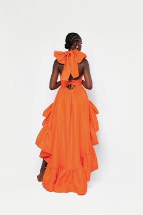 Linen AMA Hi-low Dress