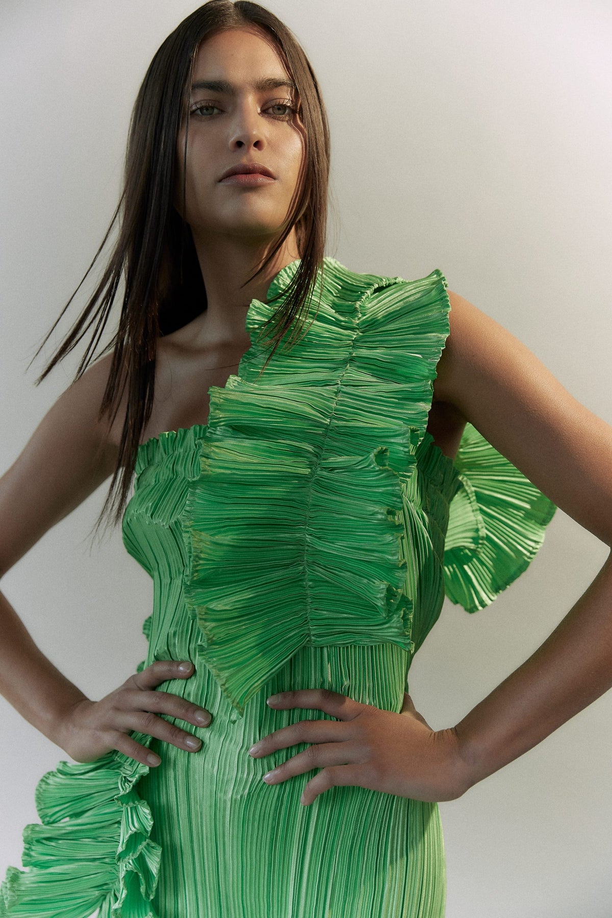 Elegant One-Shoulder Midi ‘Noelle” Dress