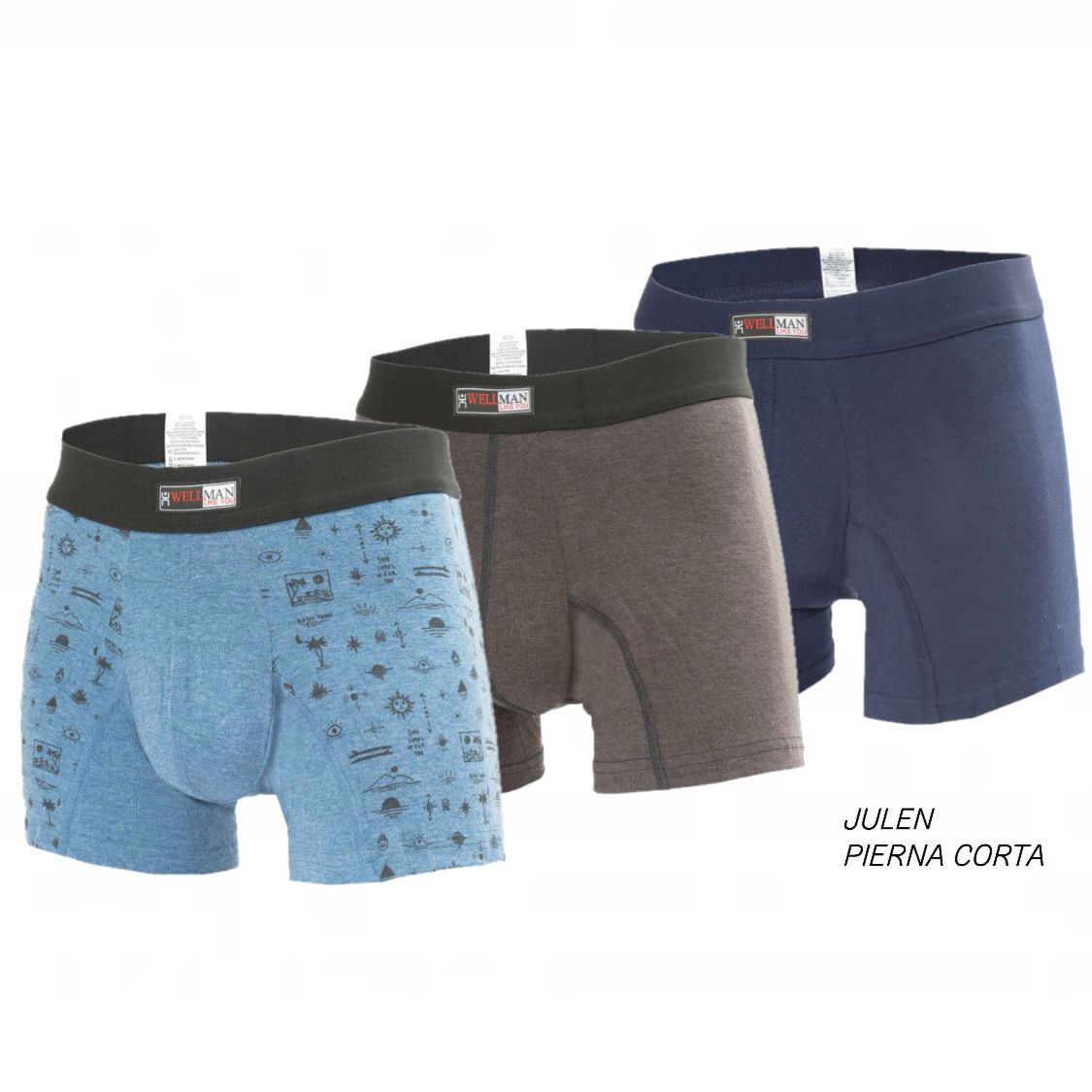 PACK X3 JULEN PIERNA CORTA