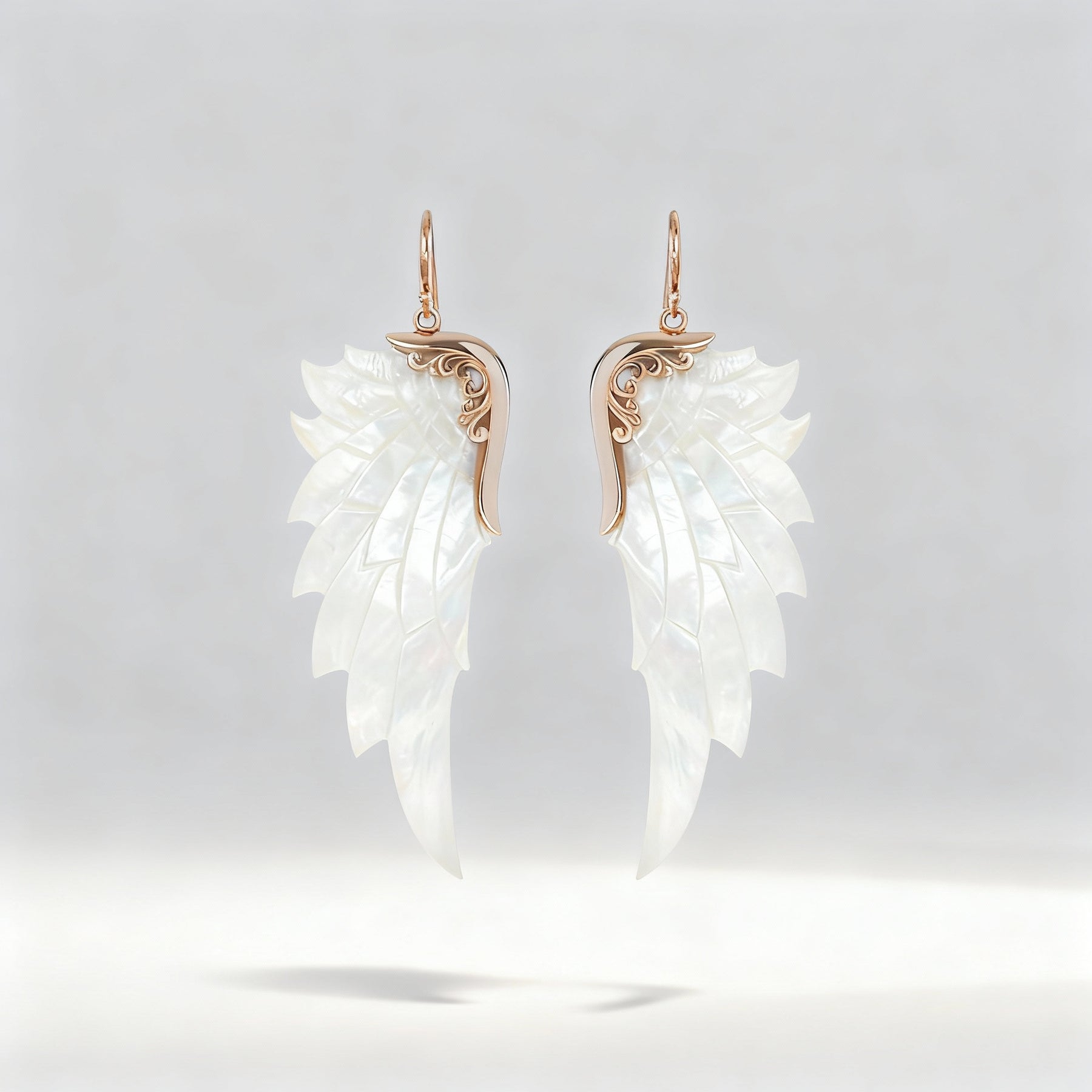 Purist Earrings (Large, Rose gold)