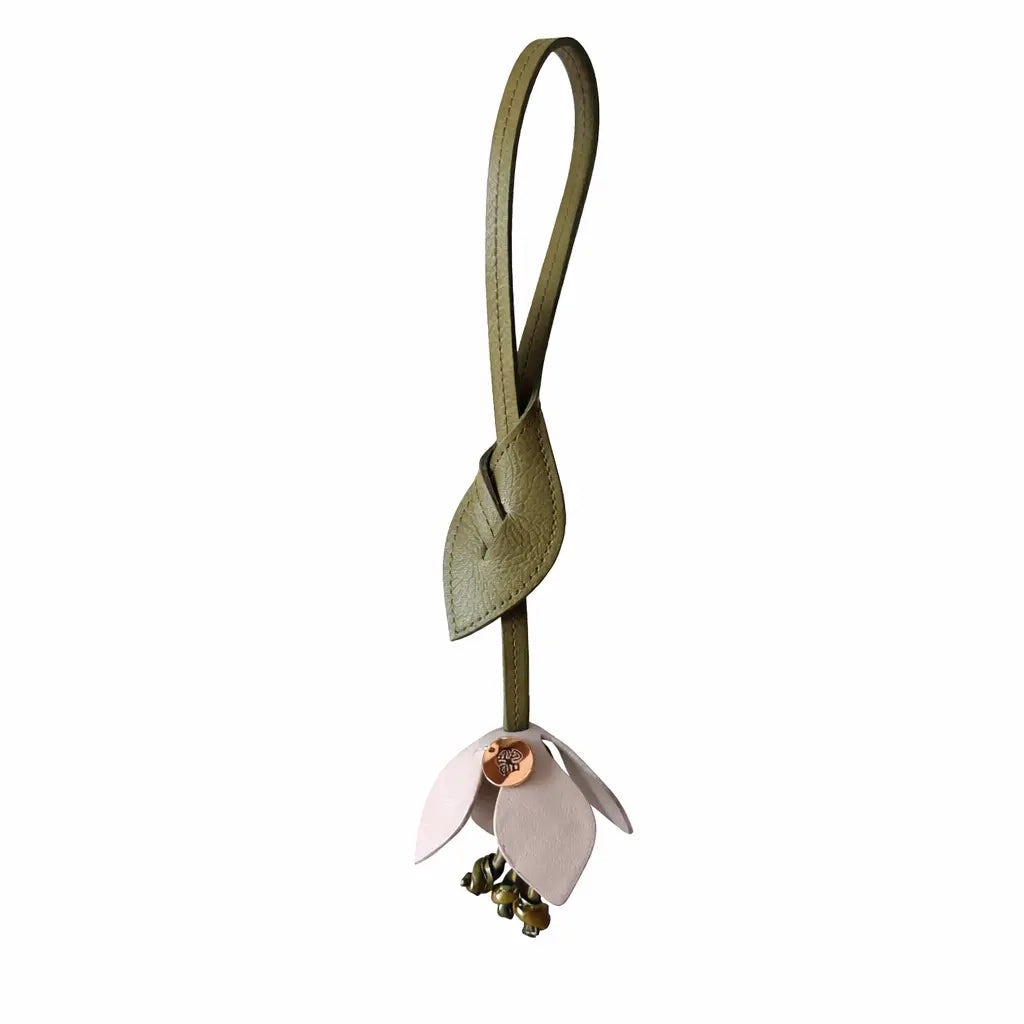 Bond Leather Flower Bag Charm
