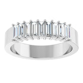 1/2 CT Lab-Grown Baguette Diamond Band in 14K Gold