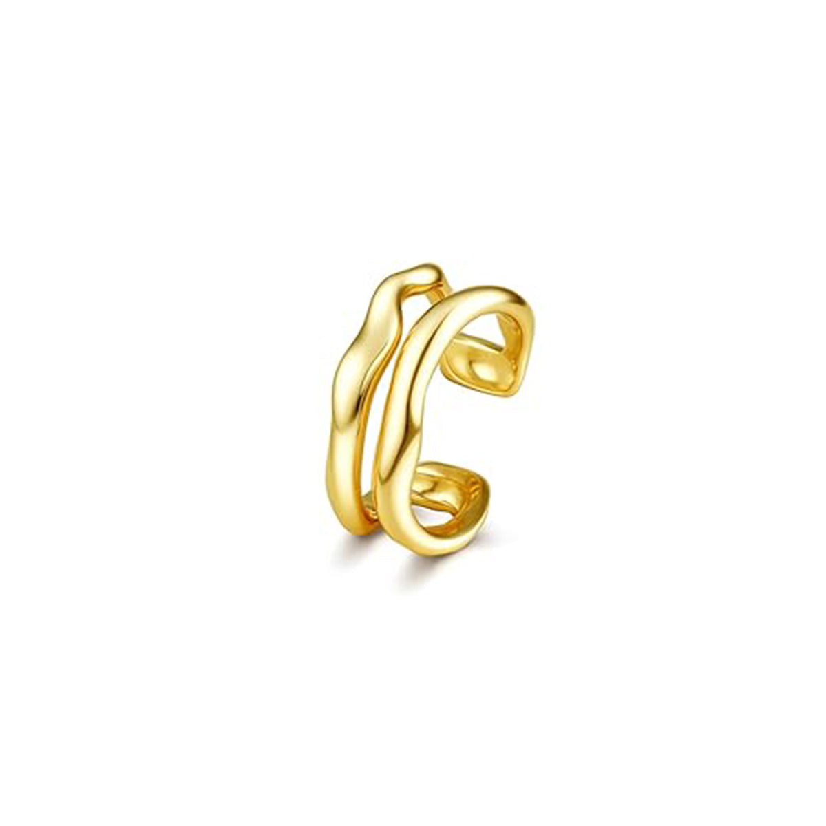 Gold Ear Cuff Textured