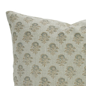 Decorative  Pillow Cover  Thick Linen Zipper Cushion Cover -bagru Buti