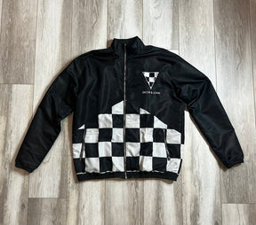 Nylon Black Checkerboard Jacket