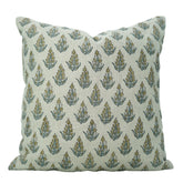 Boho Block Print Pure Linen Pillow Cover - Kanak Buti